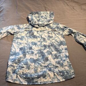 Lululemon Miss Misty Blue and White Hooded Jacket